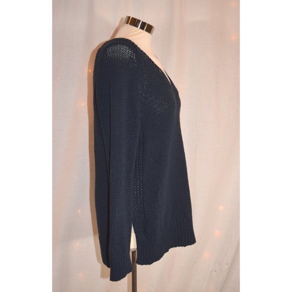 Anthro- Moth Blue Sweater size M - Picture 3 of 7